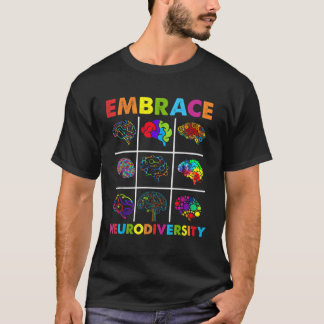 Embrase Neuroversity Video Game Autismus Bewusstse T-Shirt