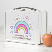 Embrase the Existential Dread Funny Metal Lunchbox (Beispiel)