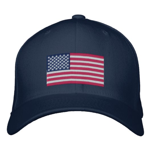 Embroided Hat American Flag Bestickte Baseballkappe (Vorderseite)