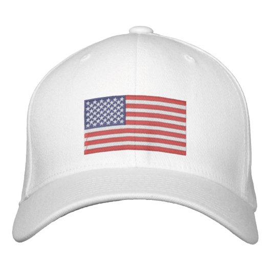 Embroided Hat American Flag Bestickte Baseballkappe (Vorderseite)