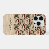 Embroidered 3D Santa Phone Case | Personalized iPhone Hülle (Rückseite (Horizontal))