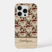 Embroidered 3D Santa Phone Case | Personalized iPhone Hülle (Rückseite)
