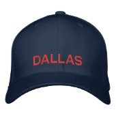 Embroidered adjustable Texas baseball cap Bestickte Baseballkappe (Vorderseite)