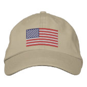 Embroidered American Flag Cap Bestickte Baseballkappe (Vorderseite)