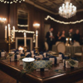 Embroidered Art Deco Pattern  Satinband