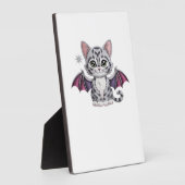 embroidered cat bat Classic T-Shirt Fotoplatte (Seite)