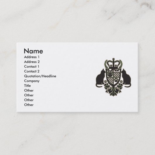 Embroidered_Cat Visitenkarte (Vorderseite)