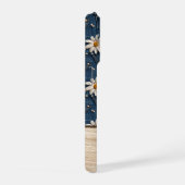 Embroidered Daisy Denim Phone Case with Name iPhone Hülle (Rechte Seite)