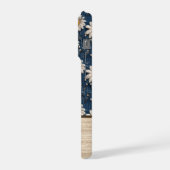 Embroidered Daisy Denim Phone Case with Name iPhone Hülle (Linke Seite)