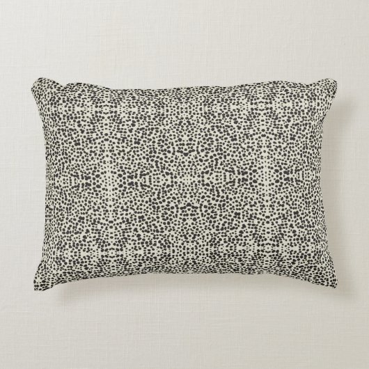 Embroidered Effect Dalmatian Fur Print Dekokissen (Vorderseite)