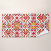 Embroidered handmade cross-stitch ethnic Ukraine p Badehandtuch (Badehandtuch)