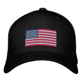 Embroidered Hat American Flag Bestickte Baseballkappe (Vorderseite)