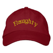 Embroidered Hat - Personalized Naughty Christmas Bestickte Baseballkappe (Vorderseite)