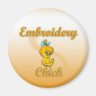 Embroidery Chick Magnet