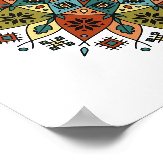 Embroidery Mandala Poster (Ecke)