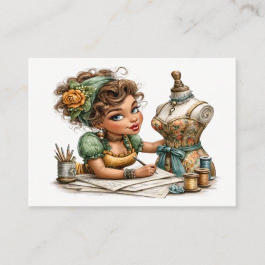 Embroidery / Sewing / Seamstress  Visitenkarte (Vorderseite)