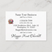 Embroidery / Sewing / Seamstress  Visitenkarte (Rückseite)