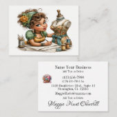 Embroidery / Sewing / Seamstress  Visitenkarte (Vorne/Hinten)