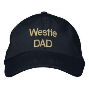 Embroidery Westie VATER Bestickte Baseballkappe