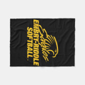 Embry-riddle Aeronautical Eagles Softll Sports Fan Fleecedecke (Vorderseite (Horizontal))