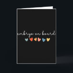 Embryo an Bord Herz Ivf Transfertag Fruchtbarkeit  Karte<br><div class="desc">Embryo an Bord Herz Ivf Transfertag Fruchtbarkeitskrankenschwester</div>