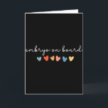 Embryo an Bord Herz Ivf Transfertag Fruchtbarkeit Karte<br><div class="desc">Embryo an Bord Herz Ivf Transfertag Fruchtbarkeitskrankenschwester</div>