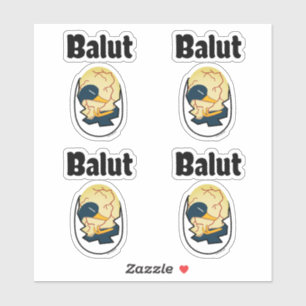 Embryo-Eiprotein der Balut-Ente Filipino Aufkleber