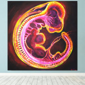 Embryo Leinwanddruck (Insitu (Holzboden))