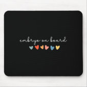 Embryo On Board Heart Ivf Transfer Day Fertility N Mousepad (Vorne)