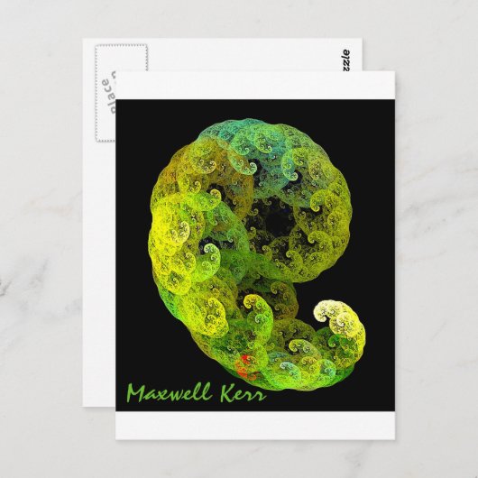 Embryo Postkarte (Vorne/Hinten)