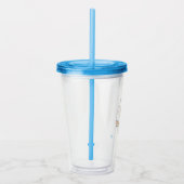 Embryologie Tumbler mit Lid + Stroh Acryltrinkbecher (Rechts)