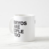 Embryos sind Leute-auch Tassen (Vorderseite Links)