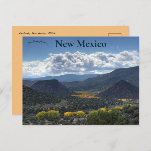 Embudo New Mexico USA Postkarte (Vorne/Hinten)