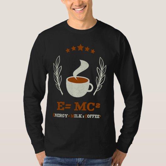 EMC2  Science Coffee Energy Milk Coffee T-Shirt (Vorderseite)
