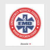 EMD (Emergency Medical Dispatcher) Aufkleber (Blatt)