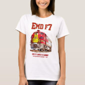 EMD F7 Santa Fe Warbonnet Diesel Locomotive. T-Shirt (Vorderseite)