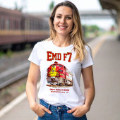 EMD F7 Santa Fe Warbonnet Diesel Locomotive. T-Shirt