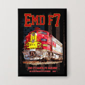 EMD F7 Santa Fe Warbonnet with American Flag. Button (Vorderseite)