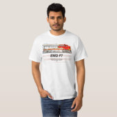 EMD F7 Santa Fe Warbonnet with American Flag. T-Shirt (Vorne ganz)