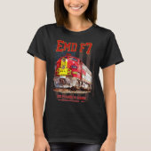 EMD F7 Santa Fe Warbonnet with American Flag. T-Shirt (Vorderseite)