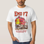 EMD F7 Santa Fe Warbonnet with American Flag. T-Shirt (Vorderseite)