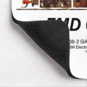 EMD GP38-2 Diesel Lokomotive GATX blau und weiß Mousepad (Ecke)