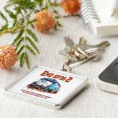 EMD GP38-2 Diesel Lokomotive GATX blau und weiß Schlüsselanhänger (Seite)