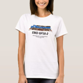 EMD GP38-2 Diesel Lokomotive GATX blau und weiß T-Shirt