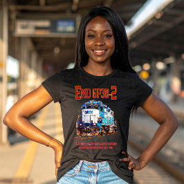 EMD GP38-2 Diesel Lokomotive GATX blau und weiß T-Shirt