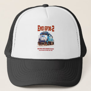 EMD GP38-2 Diesel Lokomotive GATX blau und weiß Truckerkappe