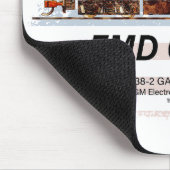 EMD GP38-2 Diesel Lokomotive und amerikanische Fla Mousepad (Ecke)