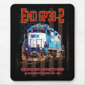 EMD GP38-2 Diesel Lokomotive und amerikanische Fla Mousepad (Vorne)