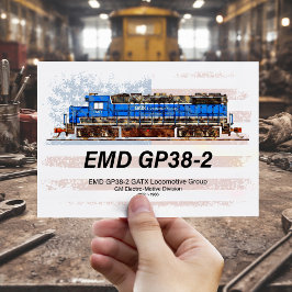 EMD GP38-2 Diesel Lokomotive und amerikanische Fla Postkarte