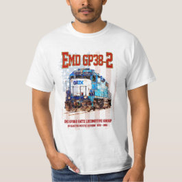 EMD GP38-2 Diesel Lokomotive und amerikanische Fla T-Shirt